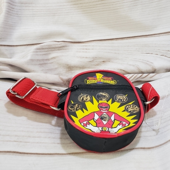 Vintage Mighty Morphin Power Rangers Red Coin Purse Belt Bag Child Size 1994 - Picture 4 of 8